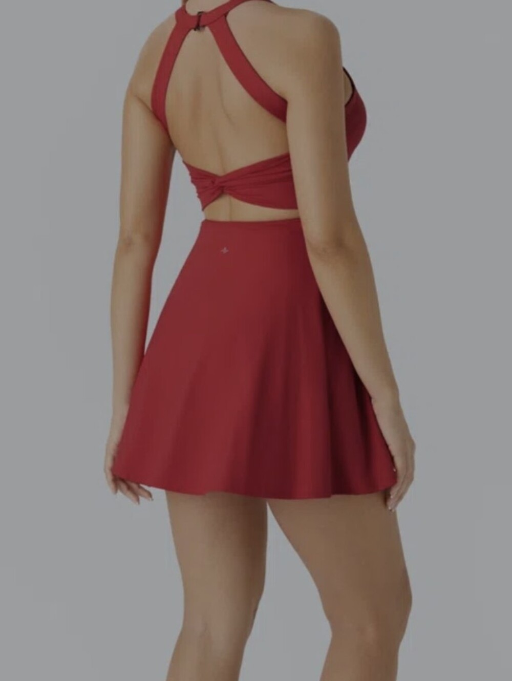 HALARA Red Fit & Flare Mini Dress - Picture 5 of 6